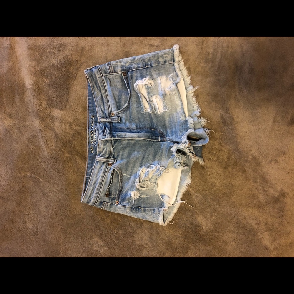 American Eagle High Rise Festival Jean Shorts
